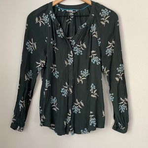 Boden Floral Long Sleeve Blouse